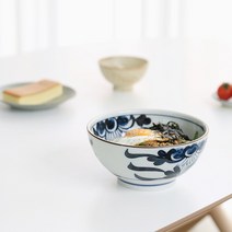 오반자이 오하나 면기 일본 그릇 식기, 1개