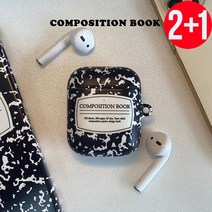 컴포지션 에어팟 에어팟프로 에어팟3 버즈 플러스 프로 2 라이브 케이스 물감 잉크 패턴 케이스, 블루, 에어팟1/2세대