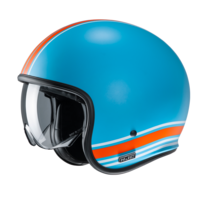 HJC 오토바이헬멧 V30 무광화이트 블랙 선바이저 오픈페이스 홍진 헬멧, L, V30 SENTI MC27