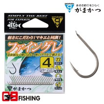 [09피싱]가마가츠 파인구레 벵에돔 바다 낚시 바늘, 파인구레 3호