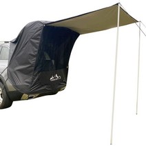 루프탑 텐트 차박 차량용 2021 트럭 태양 보호소 suv 자동 캐노피 휴대 캠퍼 옥상, 철관이 있는 검정