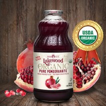 위드데이 미국 레이크우드 유기농 석류주스946ml 100%착즙 압착 유기농인증 주스, 946ml