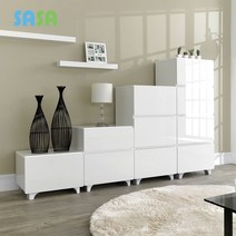 사사가구 로사 하이그로시 1단 500 서랍장, 화이트
