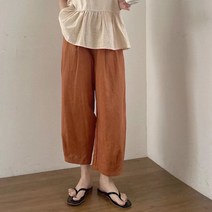 여름 삼베옷 모시옷 2023 모시 삼베 계량 개량 클래식 개화기 개량한복조끼 아방가르드 중국 차이나 오리엔탈 어른한복 계량한복여성 33 82 얇은 문예 백합 와이드 9부 바지