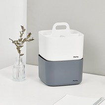 데스크정리함 책상위 좁은 공간 활용 이동식 적재박스, 핑크