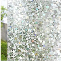 홈데코 스테인글라스 필름 다중 스타일 장식 창 보이지 않는 정적 접착 스티커 유리 스테인드 글라스 비닐, A+45X100 CM