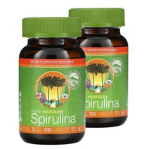 뉴트렉스하와이 퓨어 하와이안 스피룰리나 500mg 100정 타블렛 2개