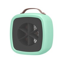 미니 usb 히터 온풍기 ptc 무선 캠핑 화장실 사무실 전기 팬 홈 에너지 절약 전기, 밝은 녹색