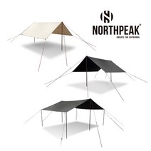 노스피크 루나 렉타 타프 스펀텍 22년신형 M사이즈 L사이즈 NORTHPEAK LUNAR RECTA TARP SPUNTEC 당일발송, 루나 렉타 타프 M사이즈 레이븐그레이