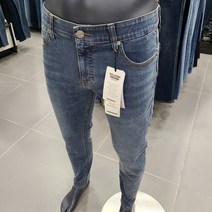 남성 콜라겐 오비안밴드 솔트 올약워싱 슬림스트레이트 청바지 AM3DSG509