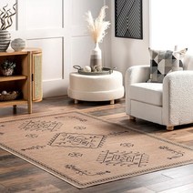 NuLOOM Jodi Southwestern 이지 주트 세탁기 세탁 가능한 부분 러그 1.2 x 1.8m4 6피트 USA 미국