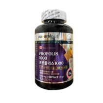 내츄럴플러스 프로폴리스1000 프로폴리스추출분말 클루콘산 아연 대두유 1000mg x 180캡슐, 1+1