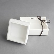 투명 슬리브 화이트 상자(정사각)
