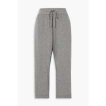 JAMES PERSE Lotus 크롭 mélange cotton-jersey track 팬츠128607