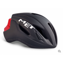 MET 스트랄레 (라이트 별매) 로드자전거 헬멧, 블랙