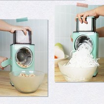 안전한 회전채칼 반자동 편리한 채썰기 편썰기 절삭 업소용 가정용 슬라이서 다기능 주방용