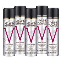 볼륨짱짱 헤어 스프레이 120ml x5 흑색/자연갈색, 흑색 5개