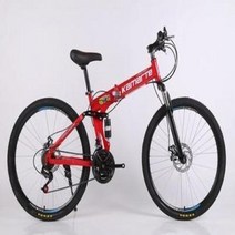 22인치 자전거 신제품 산악 2426 인치 30 단 변속 더블 쇼크 흡수 디스크 브레이크 성인용 접이식 변속기, Style 1+24 inch(145-175cm)+21