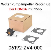 혼다 선외 9.9hp 15hp Bf15 선박 해양 보트 엔진 부품 용 워터 펌프 임펠러 수리 키트 06192-ZV4-000, 01 Black