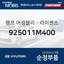 차량번호판등 번호등 넘버등 램프 좌측 (925011M400) 현대모비스 부품몰 아반떼