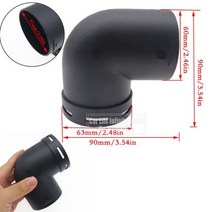 보일러배관 보일러 호스 배관 자재 덕트 60mm 75mm 자동차 따뜻한 공기 환기 파이프 팔꿈치 콘센트 커넥터 조이너 Webasto Eberspaecher 디젤 주차 히터 액세서리