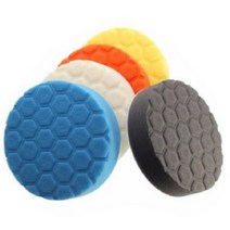 광택패드 헥사 5종 세트 12.5cm, 화이트+오렌지+블랙+옐로우+블루, 6개