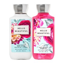 배스앤바디웍스 1+1 헬로 뷰티풀 바디로션 샤워젤, 1세트