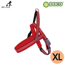 도코펫 바리오 네오프렌 하네스 DCV201 레드 XL