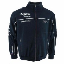 바이크자켓 BMW 바이크 오토바이 모터스포츠 모토라드 Tyco Superbike TAS 레이싱 블루 지퍼 성인용 코튼 후드 스포츠 스웨터, [01] Stand Collar