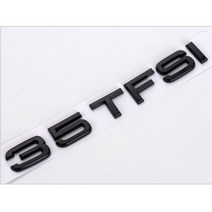아우디a6부품 3d 크롬 자동차 편지 트렁크 엠블럼 배지 스티커 로고 아우디 a1 a3 a4 a5 a6 a7 q3 q5 q7 tt 30 35 40 45 50 55 tfsi, 35tfsi 유광 블랙