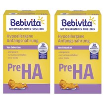 독일 Bebivita 베비비타 1단계 HA 하이포알러제닉 분유 베이비포뮬라 500g 2팩