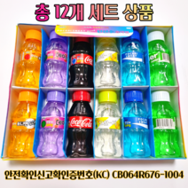치젤몬 워터캔 슬라임 12개 음료자판기 탄산수슬라임업그레이드 탄산캔슬라어린이날 KC인증, 12개입