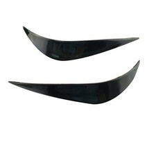 자동차 외곽부품2pc 자동 차 정면 후방 범퍼 코너 가드 덮개 지구 반대로-찰상 보호자, 02 Black