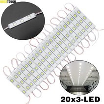 자동차 라이트 등 20x3led 화이트 인테리어 키트 lwb 밴 트레일러 조명 lorries transit caddy movano 마스터 조명 suv 카고 led 모듈 램프, 없음