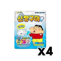 신짱구미 소다맛젤리 캐릭터칩 1개 랜덤증정 48g x 4개