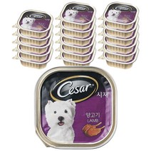 시저 애견간식 캔, 양, 100g, 18개