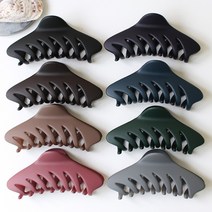 키치랜드 무광 삼각 빅 큰 대 올림머리 헤어 왕 집게핀