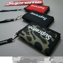 Supreme 벨크로 목걸이 지갑 남학생 여학생 지갑