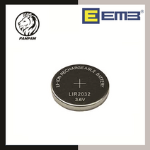 EEMB LIR2032 3.6V 리튬이온 코인전지 (충전용), 1개, 1개