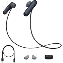 소니 Sony Extra Bass 블루투스 스포츠 이어폰, 옐로우