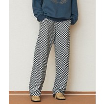 GoodHobbyClub 체커보드 밴딩팬츠_블랙화이트 CHECKERBOARD BANDING PANTS_BLACK WHITE