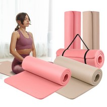 NBR 20mm 두꺼운요가매트 대형 홈트레이닝 운동 넓은, 착한가격매우만족 크림베이지