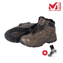 밀레 안전화 M-009 6인치 발편한 밀리터리 가죽 작업 안전화 + V존 양말