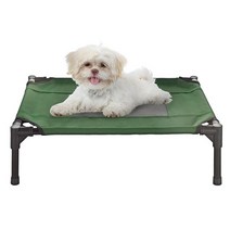Petmaker 높은 강아지 침대 - 24.5 x 46.7cm(55 18.5인치) 미끄럼 방지 발이 있는 반려동물용 휴대용 최대 11.3kg(25파운드) 실내/실외 또는 (그린), Pet Bed, X-Large