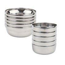 국산 스텐 유광 밥그릇+국그릇 5인 총10P, 없음, 상세설명 참조