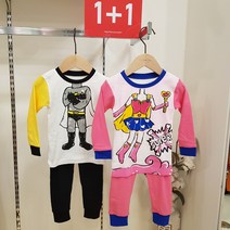 (1+1패키지특가) 모이모이깜피 유니프랜드 원더걸+박쥐히어로 후라이스9부내의 2벌세트