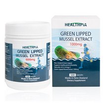 헬스피아 초록홍합 초록잎홍합 뉴질랜드 초록입홍합 1000mg 500정 Healthpia Green Lipped MUSSEL, 5개