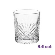 유리 언더락 225mL 4개 세트(지름7.4xH8.3cm)