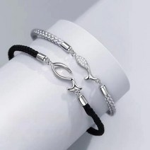 구모이샵 1+1 행운물고기 커플용 남자 여자 매듭팔찌 우정팔찌