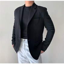 남자 오버핏 블레이저 마이자켓 쓰리버튼 클래식 코스믹 미니멀 자켓 어니스트클래식